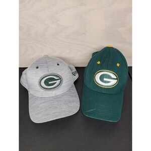 Green Bay Packers Baseball Hat Cap Lot Of 2 Men's New Era Reebok NFL Football